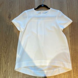 Madewell white crepe top